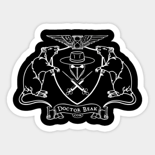 Doctor Beak Coat of Arms Sticker